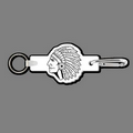Key Clip W/ Key Ring & Indian Chief Key Tag
